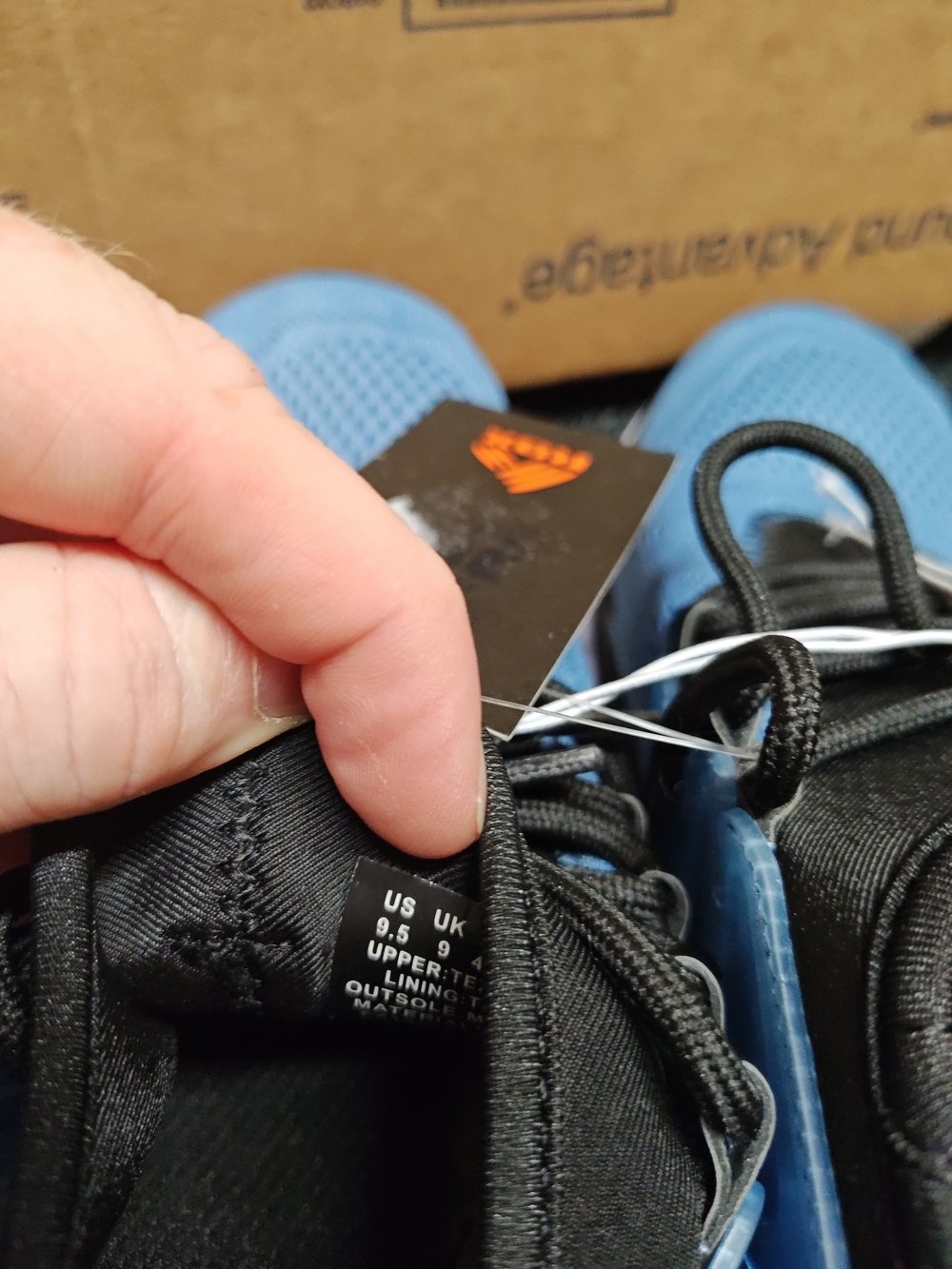 RBX Blue and Black Men's Running Sneakers - Picture 7 of 7